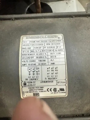 Used INGERSOLL RAND 2475 Tank Mounted Air Compressors South Carolina US | ESS Industrial Equipment Sales #763921