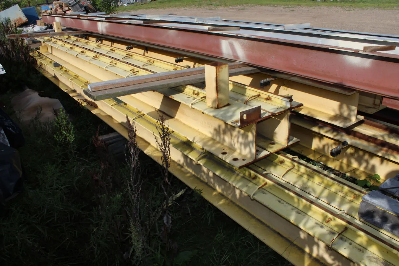(2) 23' 5" Crane Run Way - 12"W x 12"H I Beams