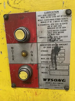 Used WYSONG 90-10 Press Brakes California US | Wheeler Machinery Sales #136459