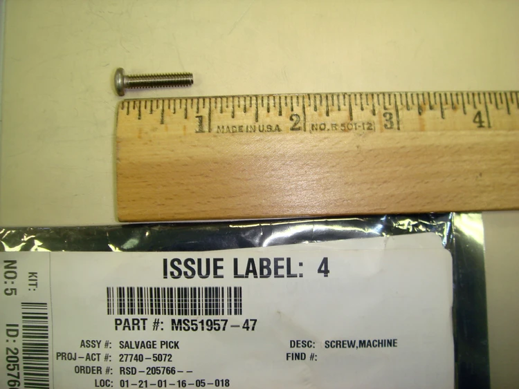 New | in-Stock Stainless Steel Screws MS51957-47 Hardware Washers Arizona US | ASSET CONVERSION SPECIALISTS, INC. #312120