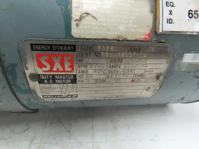 Dodge Reliance 56WM16A Gearmotor 50:1 Reducer 1/2Hp 230/460V 3PH 56C Dual Output