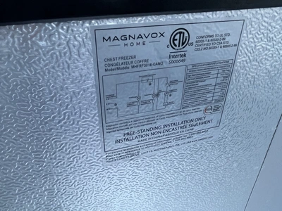 Used MAGNAVOX GARAGE READY Freezers Michigan US | Miedema Asset Management Group #1762615