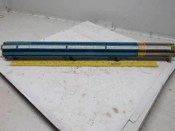 Weidmuller WDU 4 Feed Thru Terminal Contact Block Assembly 100+ DIN Rail Mounted