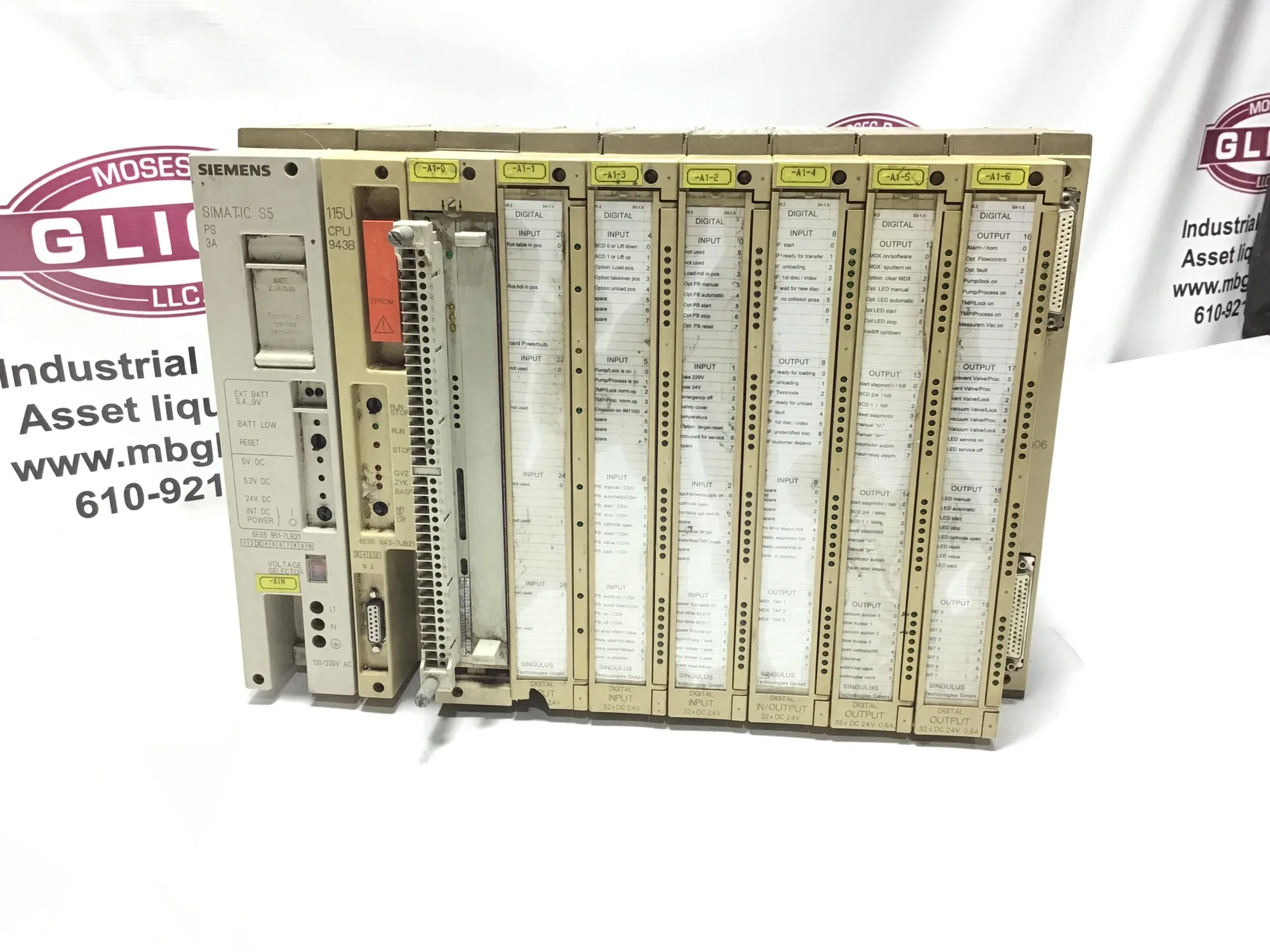 SIEMENS SIMATIC S5 115U CPU943B Processor 6es5-306-7la11 SUBRACK