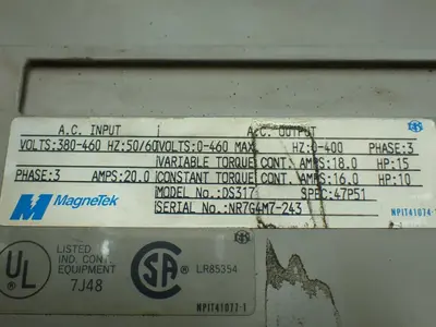 USED MAGNETEK DS317