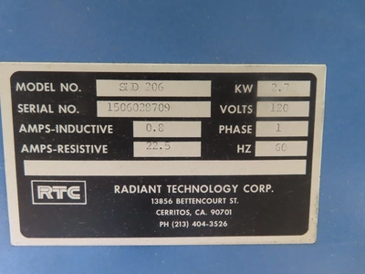 Radiant Technology RTC wire mesh belt, infared belt dryer