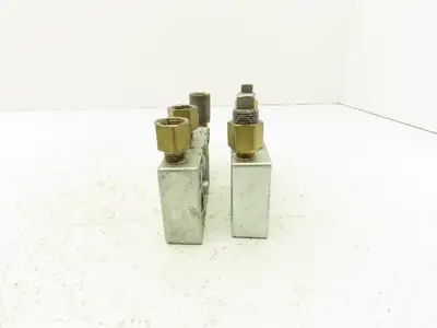 Zimmerman Zim-Air Pneumatic Air Valve Aluminum Manifold 1/4"npt  Lot of 2