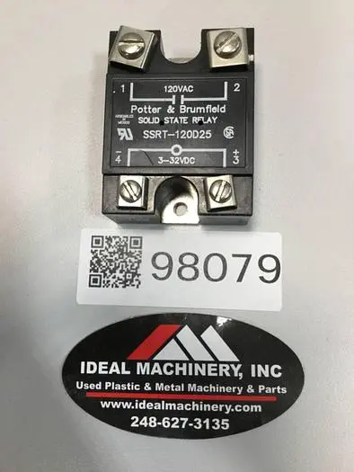 Used POTTER & BRUMFIELD SSRT-120D25 Relays & Switches Michigan US | Ideal Machinery #594701