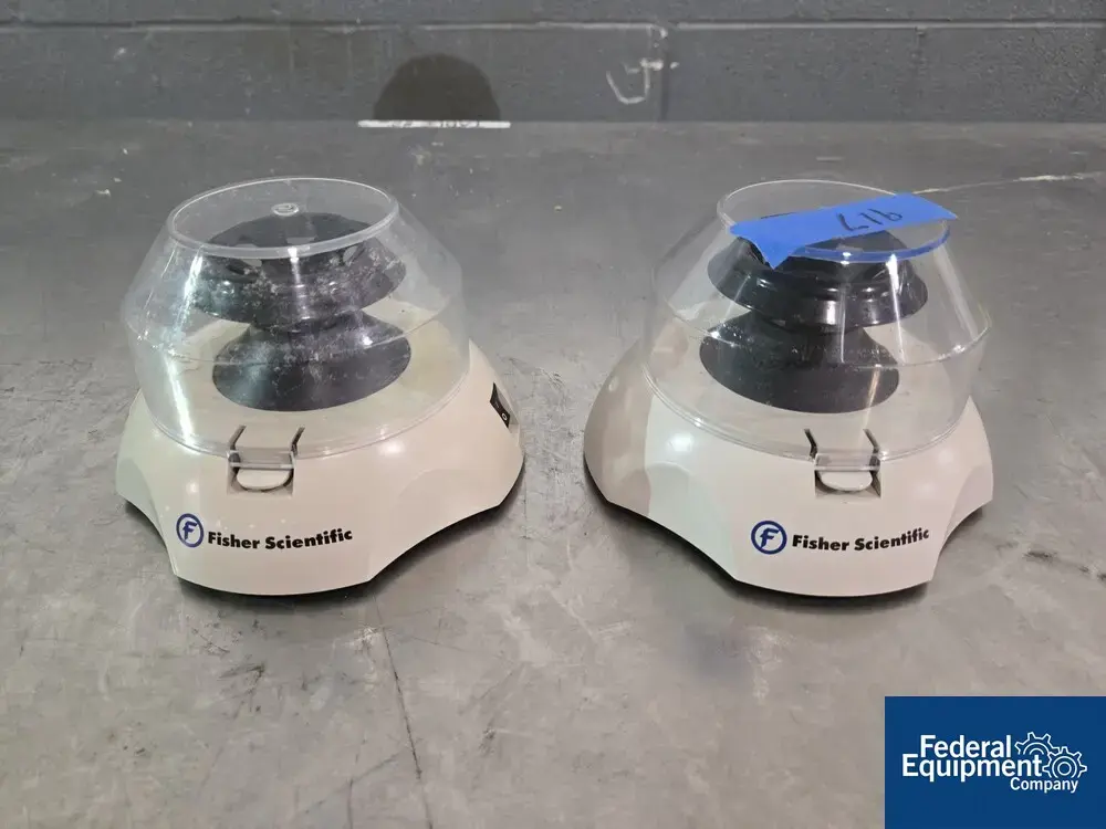 Used Fisher Scientific (2) Fisher Scientific Cat Num 05-090-100 Mini Centrifuges Lab Centrifuges Ohio US | Federal Equipment Company #1080176