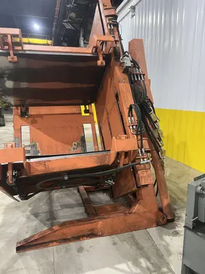 CHERRY INDUSTRIAL HYDRAULIC PALLET CLAMP &  INVERTER ROLLOVER MACHINE: STOCK #20092