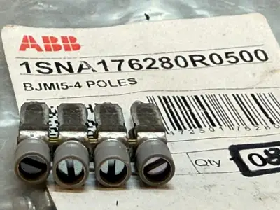 Abb 1SNA176280R0500 Terminal Blocks, BJMI5-4 Poles Pack of 8 (7.3.2)