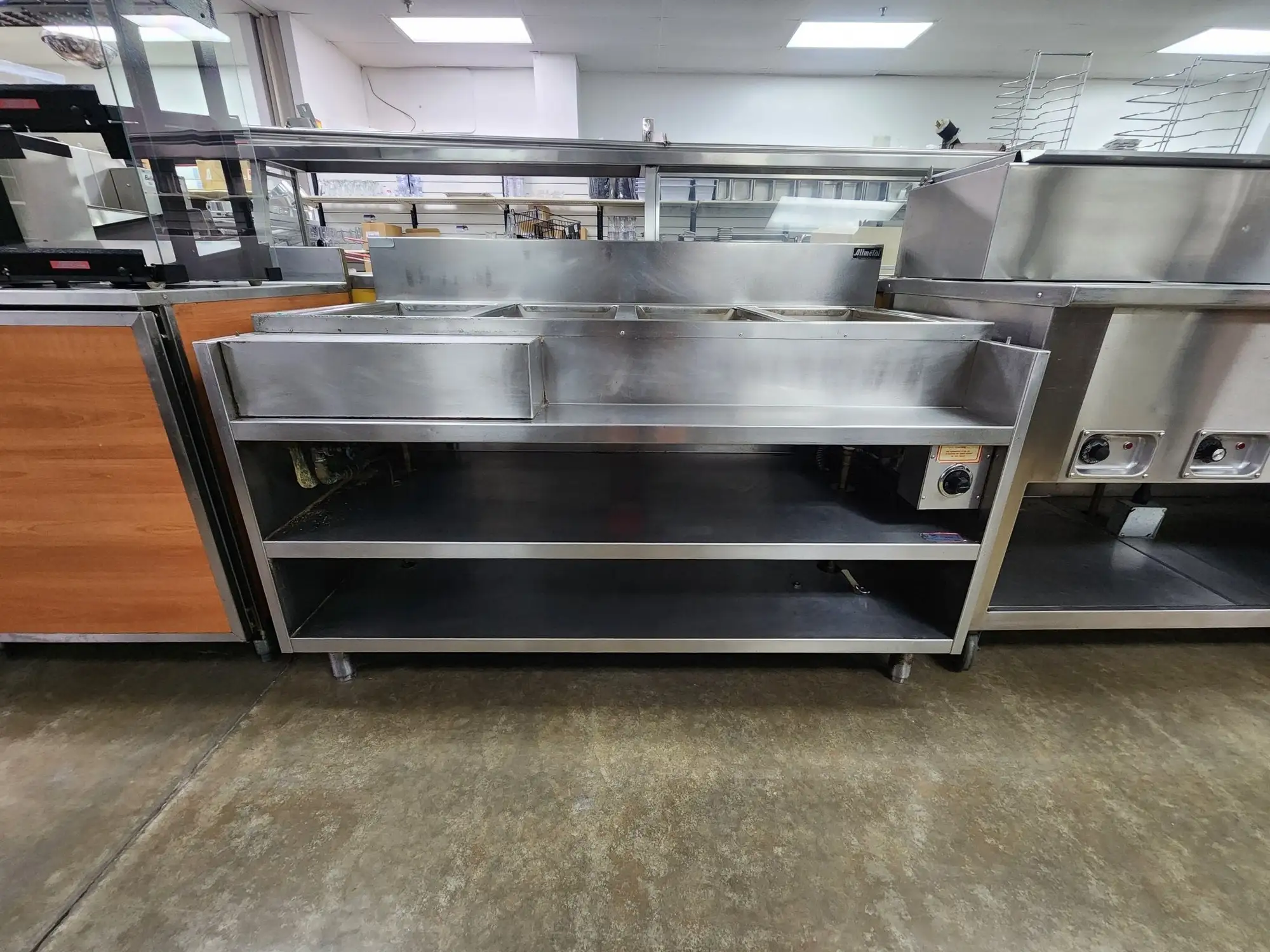 Used Allmetal Used Allmetal 4 Well Steam table Steam Tables (Food) Illinois US | Falcon Restaurant Supply #1376656