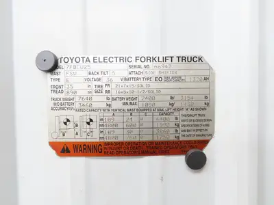 Toyota 24310-21442-71 Electric Forklift Contactor Control Panel Off 7FBCU25