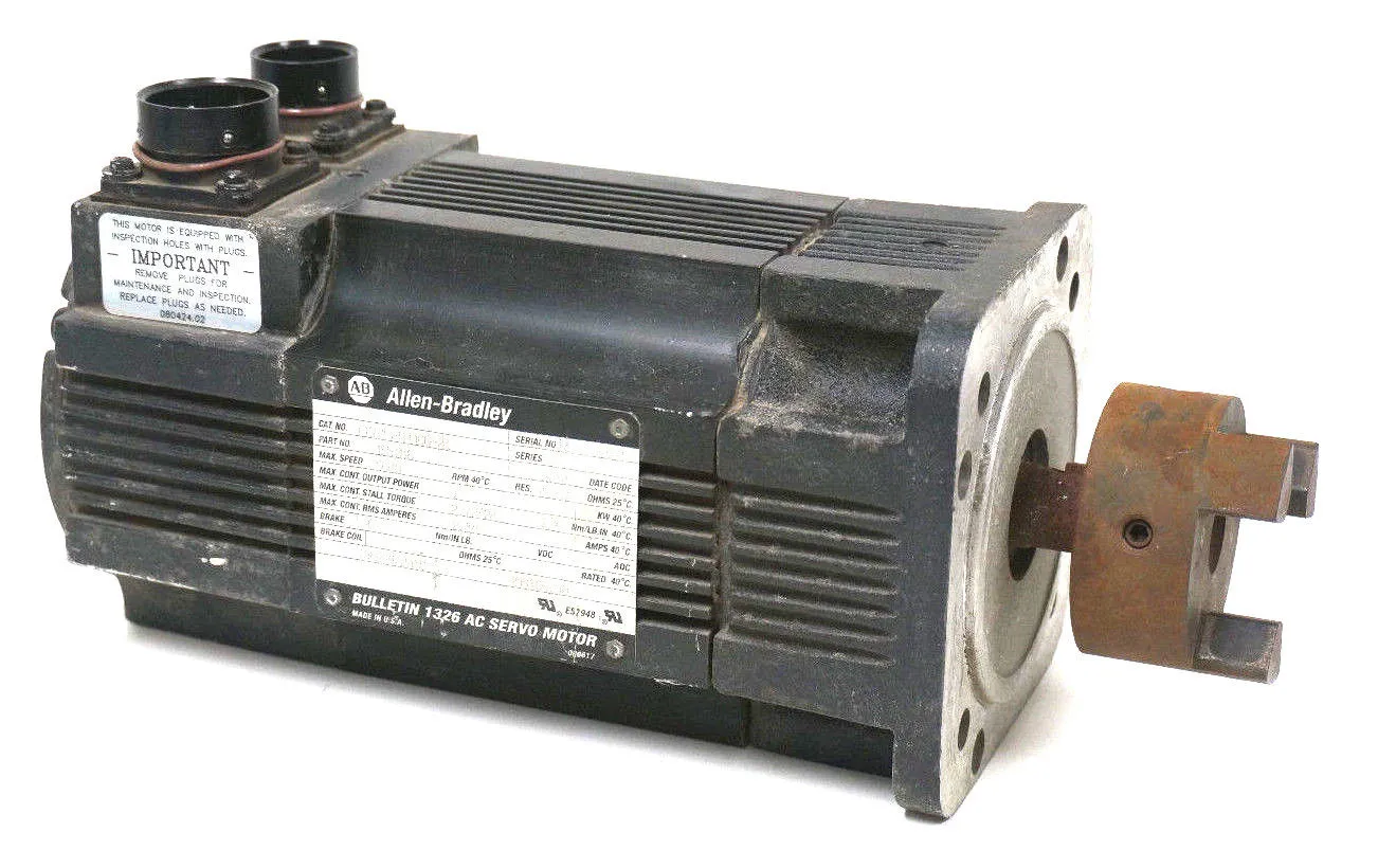 USED ALLEN BRADLEY 1326AB-B410G-21 SERVO MOTOR SER. C, 1326ABB410G21