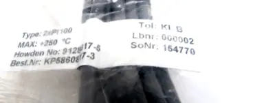 NEW HOWDEN 9128617-5 THERMOSENSOR 2 X PT100 7 METERS 91286175