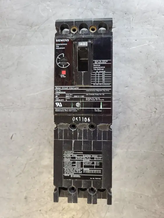 New | in-Stock SIEMENS CED63A040 Switchgears British Columbia CA | Lenmark #241862