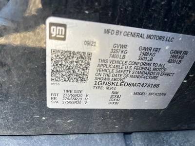 USED 2021 CHEVROLET TAHOE