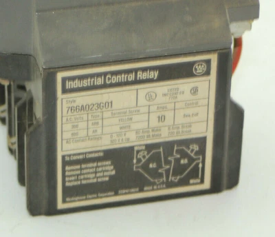Used Westinghouse 766A023G01 Relays & Switches California US | Davliegogo LLC #1705382