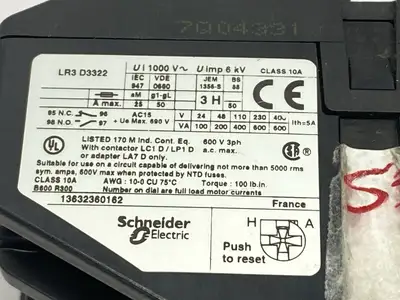 LR3D3322 | Schneider Electric  TeSys Deca Thermal Overload Relay 17-25A - Used