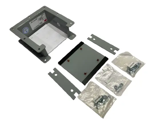 Used HOFFMAN NIPPLE LAY-IN HINGED-COVER GRAY 6" X 6" X 3" 19950 Electrical Fittings Michigan US | Maverick Industrial Sales #1091705