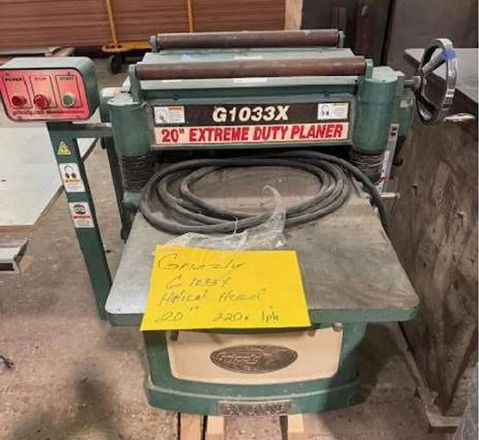 GRIZZLY G1033X 20" EXTREME DUTY PLANER WITH HELICAL HEAD