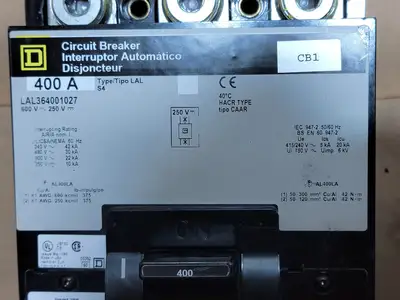 USED SQUARE D LAL364001027