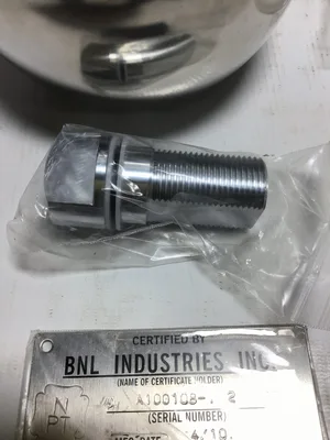 BNL Industries Inc A100108-1-2 Ball Valve Class 3 Ansi Class 150 Stainless Steel