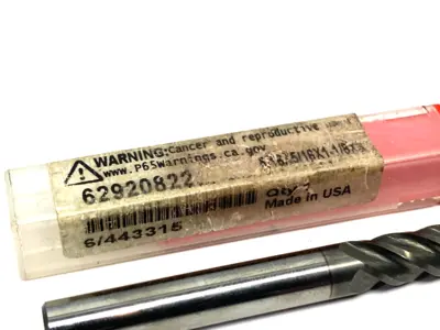 USED ACCUPRO SQUARE END MILL: 5/16" DIA, 1-1/8" LOC, 4 FLUTE, SOLID CARBIDE