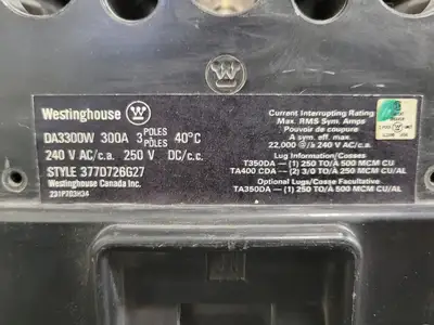 USED WESTINGHOUSE DA3300W