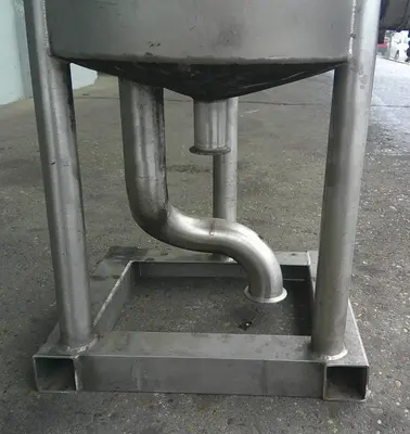 SPC9129  Tank 15 gallon vertical tank, Stainless Steel, conical