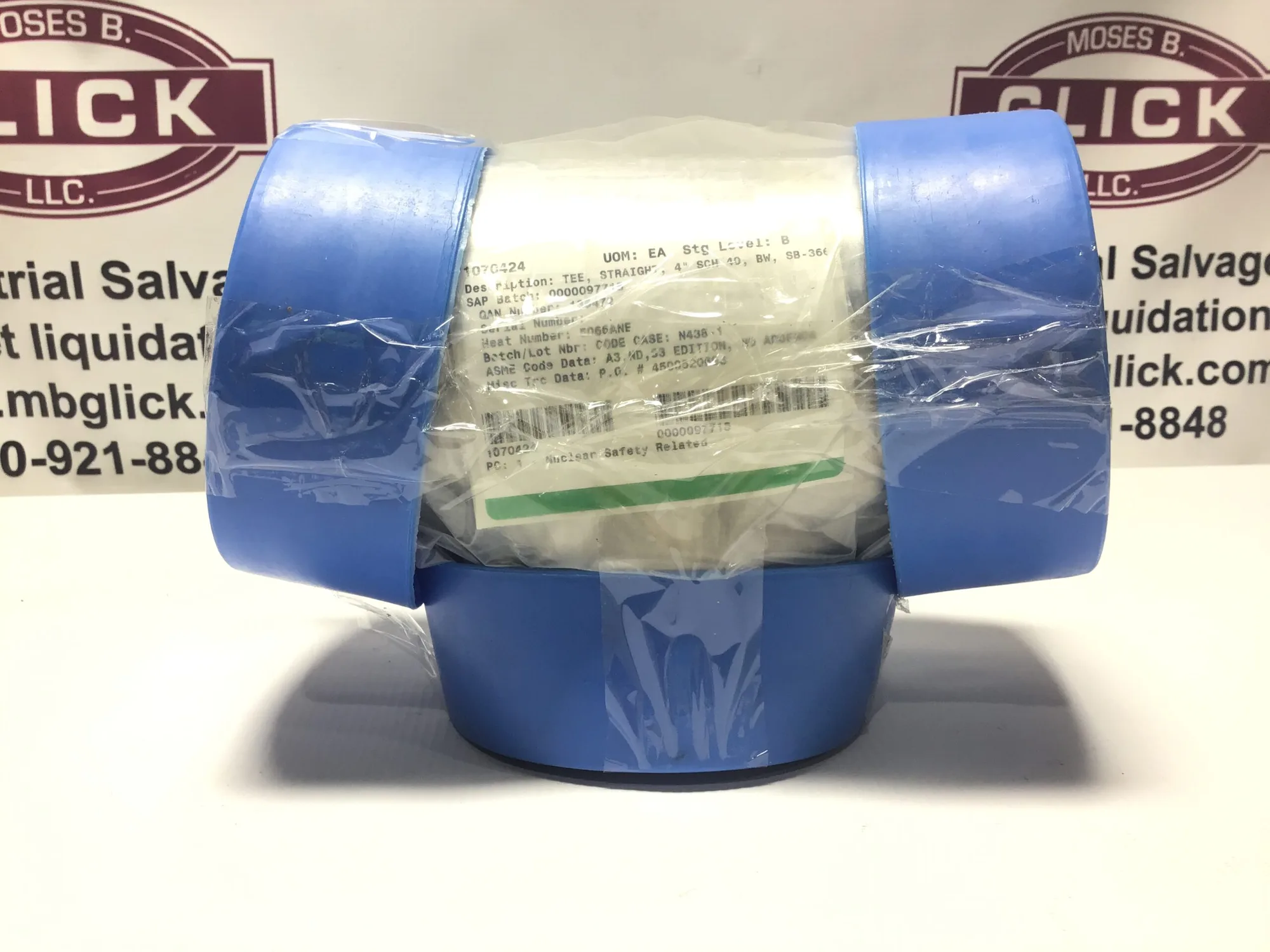 1070424 Tee Straight 4″ SCH 40 BW SB-366 Seamless Pipe Fitting