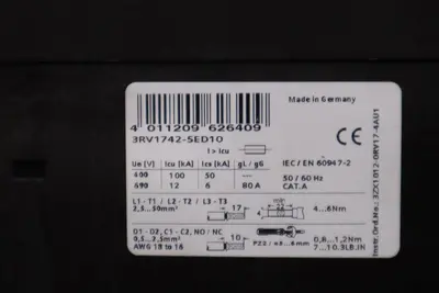 Siemens 3RV1742-5ED10 Circuit Breaker 30AMP STOCK H1427