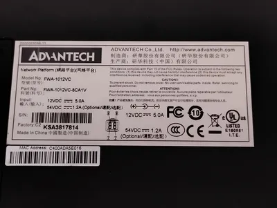 USED ADVANTECH FWA-1012VC