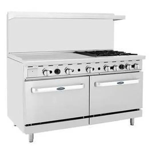 CookRite 60" (4) Burner Gas Range w/ Oven