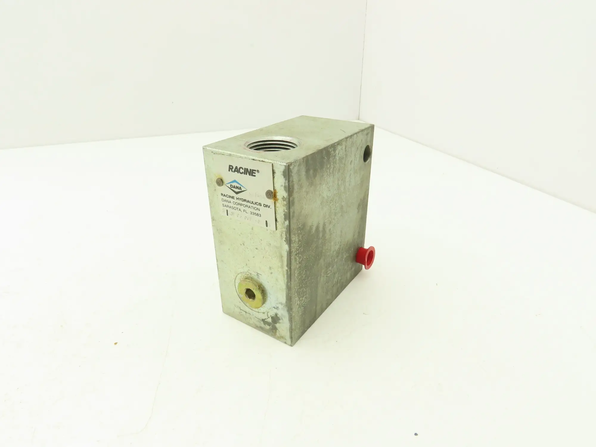 Dana 987618 Hydraulic Manifold Block W Flow Control Valve