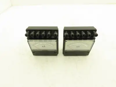Yokogawa 2051-02 / 2051-03 Yew Ammeter Set 0-30mA & 0-1000mA Mixed Lot of 2
