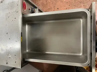 Used Wells Used Wells RWN-2 Narrow 2 Drawer Freestanding Heated Holding Food Chip Warmer - 120V Hot Food Warming, Holding, & Transport Cabinets Illinois US | Falcon Restaurant Supply #1375873