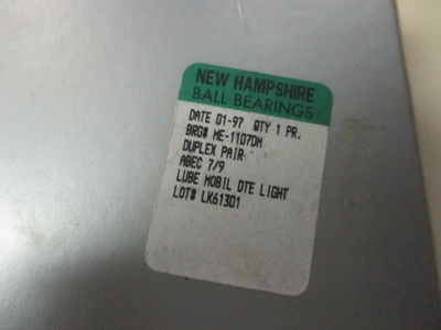 NEW NHBB ME-1107DM Lubricated Ultra-precision Bearing