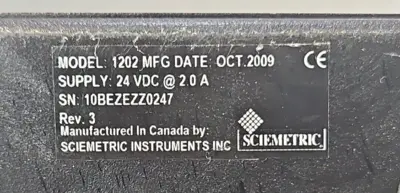 Sciemetric 1202MFG In-Process Test and Monitoring Monitor (BIN415)