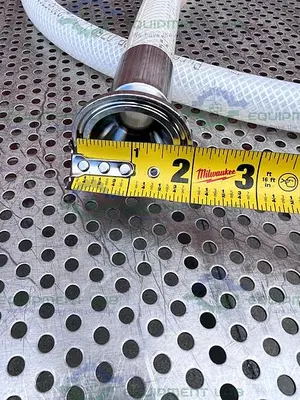 USED SAINT GOBAIN SBP 0750 PURE FIT 96" HOSE W/ 3/4" TO 1 1/2" SANITARY FITTING 90PSI