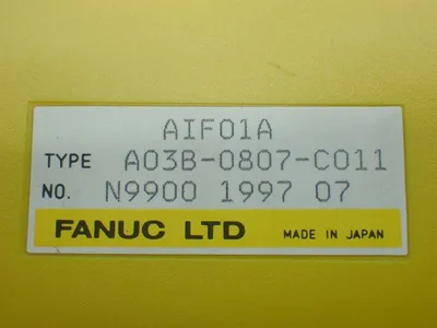 Used FANUC A03B0807C011 I/O Boards & Replacement Parts Ohio US | HGR 24 #885643