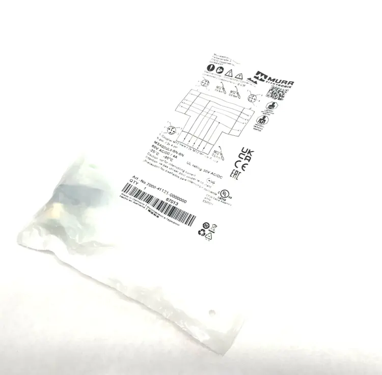 New | in-Stock Murrelektronik T-Coupler M12 male / 2x M12 female A-cod. Connector Accessories Michigan US | Maverick Industrial Sales #1391547