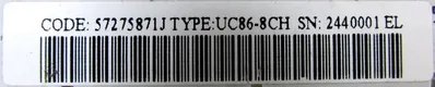 USED ABB UC86-8CH COUNTER BOARD UC868CH 57275871-J