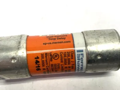 USED MERSEN AMP-TRAP SMART SPOT FUSE CLASS J 600VAC 9A LOT OF 2