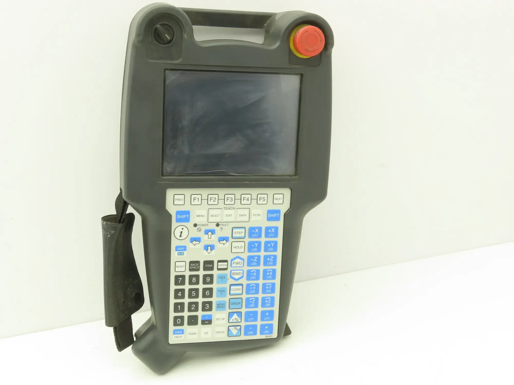 Fanuc A05B-2255-C101#EMH Welding Robot Teach Pendant With E-Stop MHE2 READ