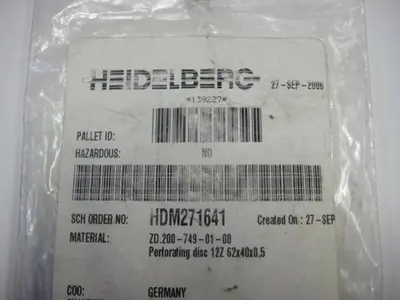 USED HEIDELBERG HDM271641