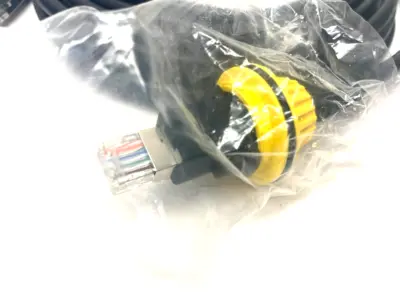 USED COGNEX DATAMAN BARCODE READER SCANNER ETHERNET CABLE, 5M, RJ45