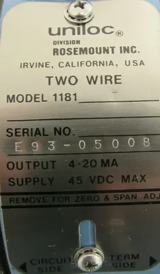 NEW ROSEMOUNT 1181T-06 TRANSMITTER 12671-00 1181T 1181T06