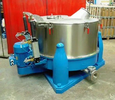 Comteifa FT-12-BG perforate basket centrifuge, 316L SS.
