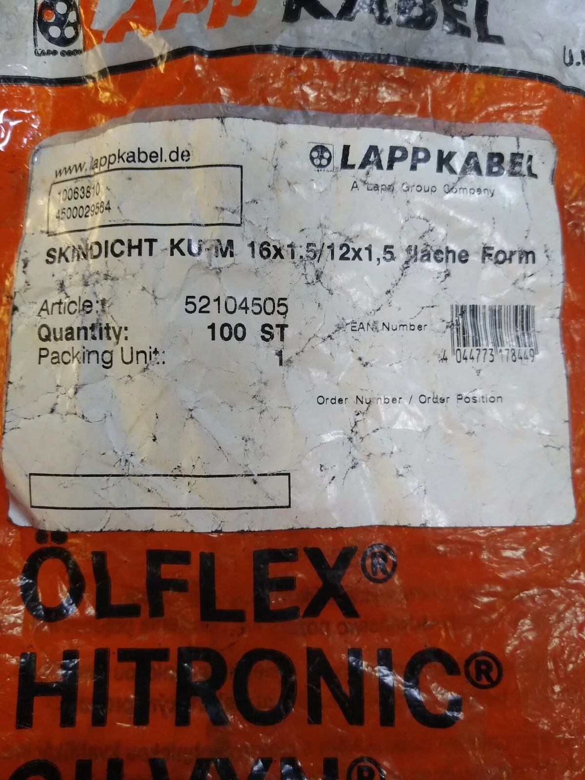 NEW LAPP GROUP 52104505